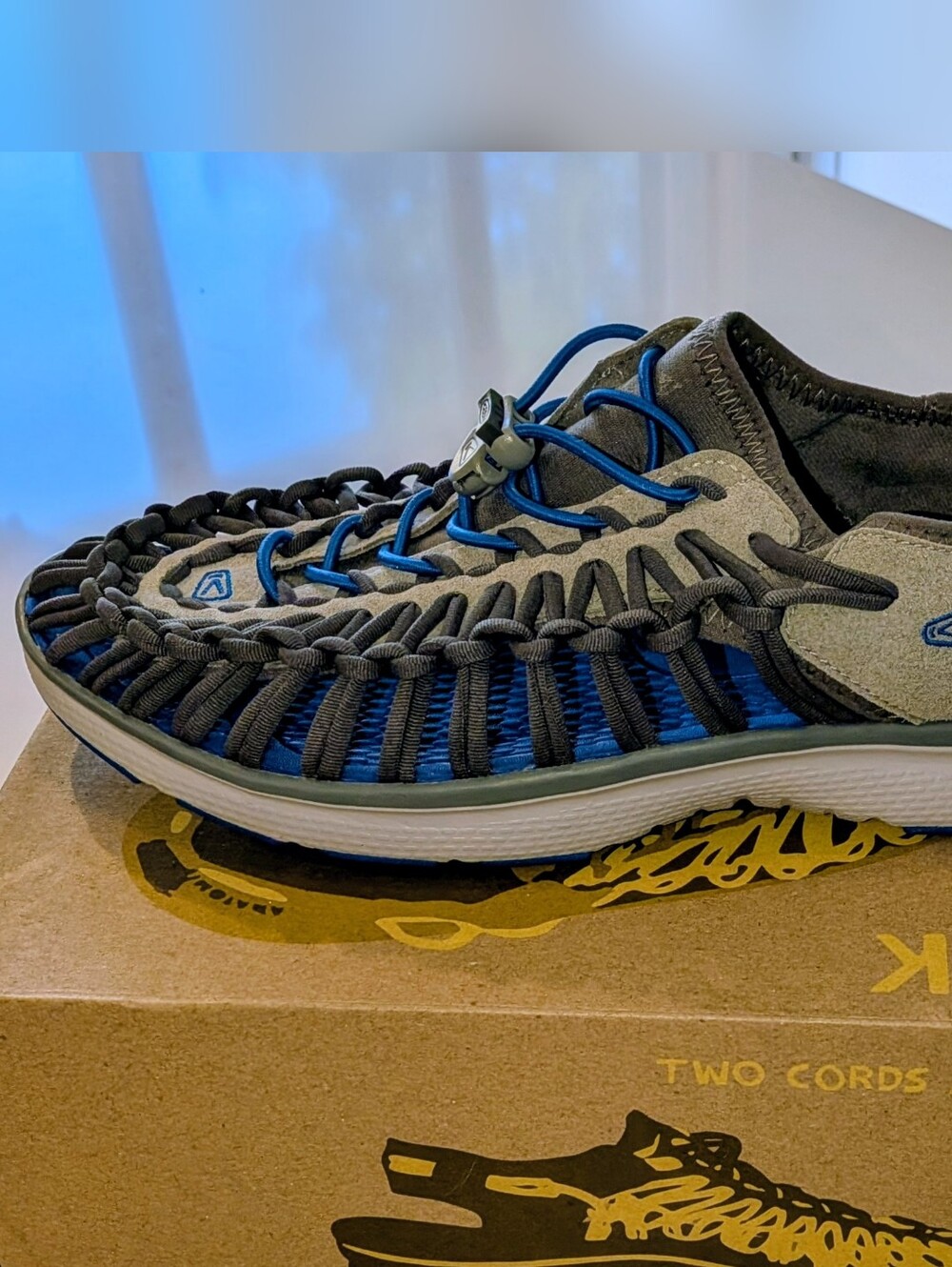 Keen Men’s Blue and Black Corded Hybrid Sandal